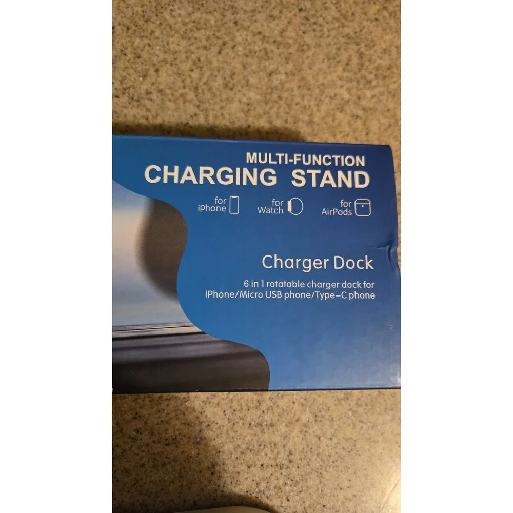 Multi-Function Charging Stand 3 In 1 Charger Dock Black‎